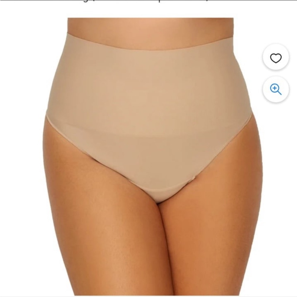NWT Maidenform High-Waist Thong Shaping Briefs - Beige